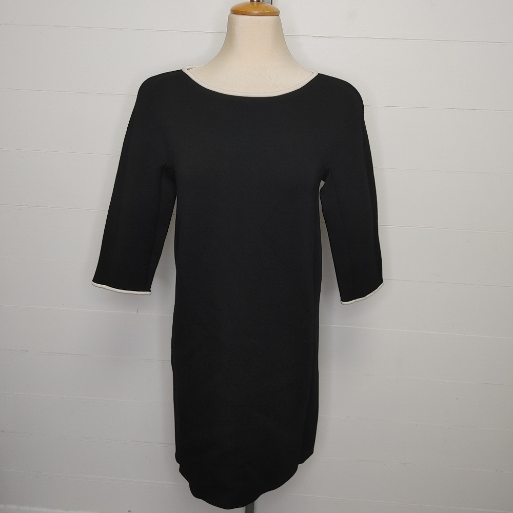 S MaxMara Scuba Black And White Dress Size S